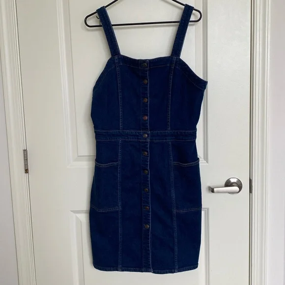 Oat New York Denim Dress Size 12 - Picture 2 of 11